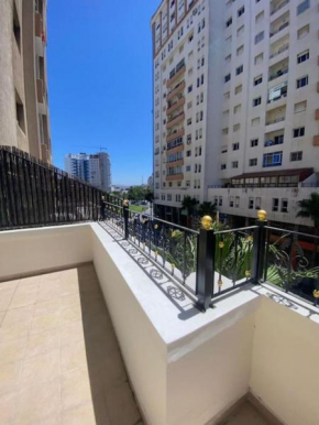 Spacious Appartment in the heart of Tangier with 2 living rooms, 2 bedrooms KING SIZE beds, 2 baths, 2 patios